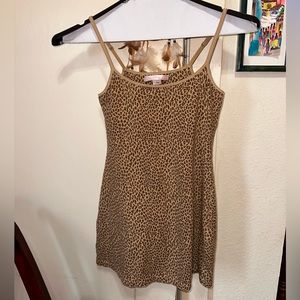 Victoria’s Secret vintage 90s leopard print cami dress mini dress